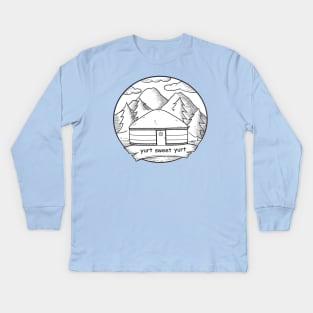 Yurt Sweet Yurt Kids Long Sleeve T-Shirt